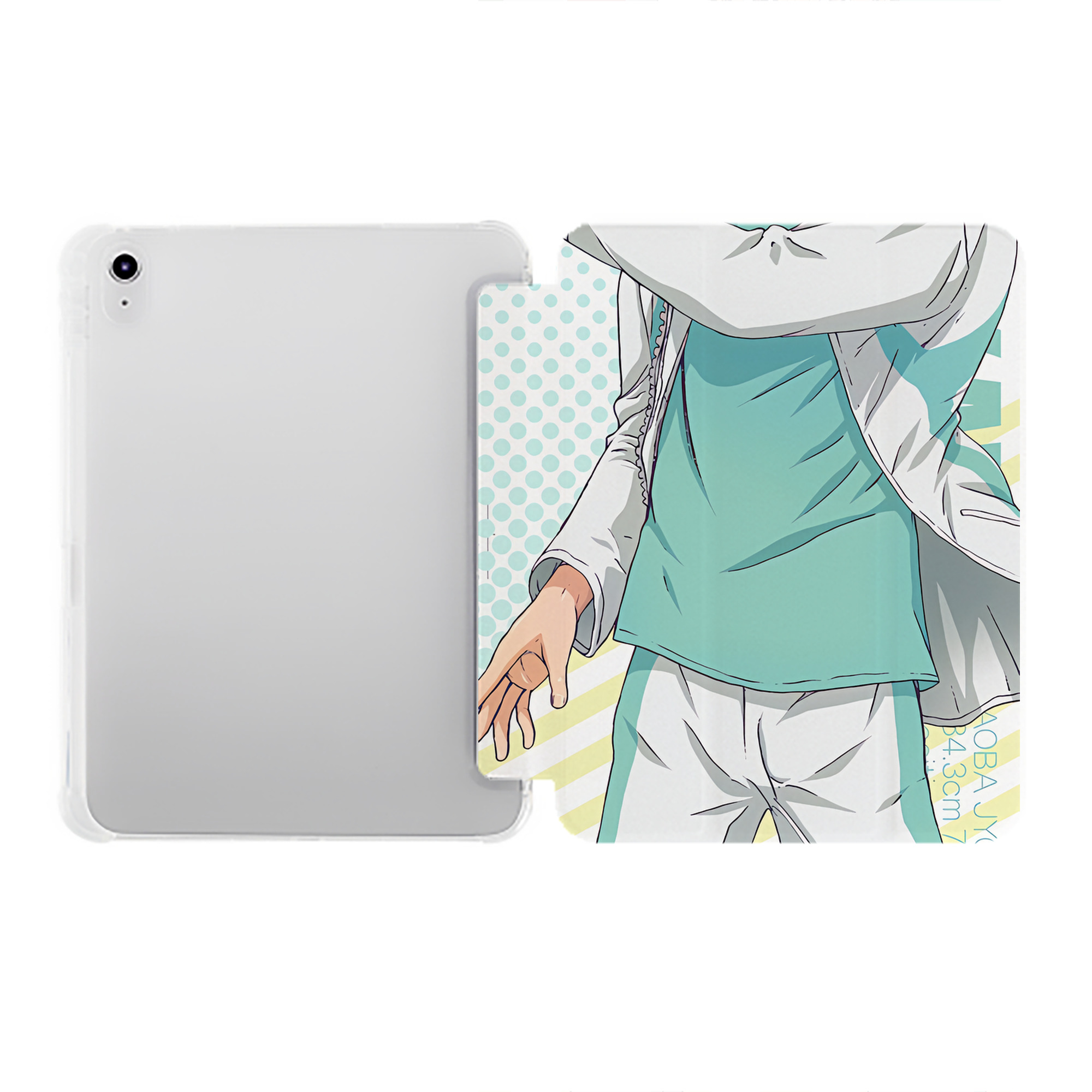 （画像用） ハイキュー!! Haikyu!! IPad ケース ペン収納付き 三つ折りスタンド PUレザー×シリコン 対応機種9.5/10.5/10.9インチ